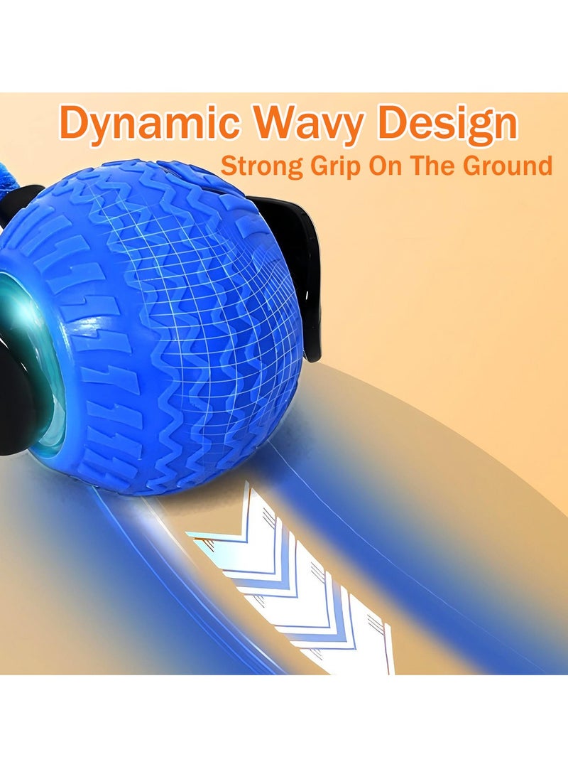 Generic - Smart Interactive Cat Toy Smart Ball with Tail Automatic Obstacle Avoidance 360° Rotating Rolling Pet Ball Indoor Cat and Dog Playmate 3 Modes LED Light Stimulate Hunting Instinct (Blue) - Image 1