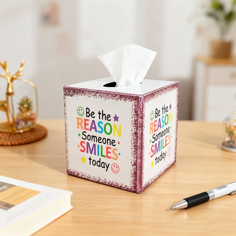 White Pastoral Iron Art Tissue Box For Kitchen Living Room Storage - Image 5
