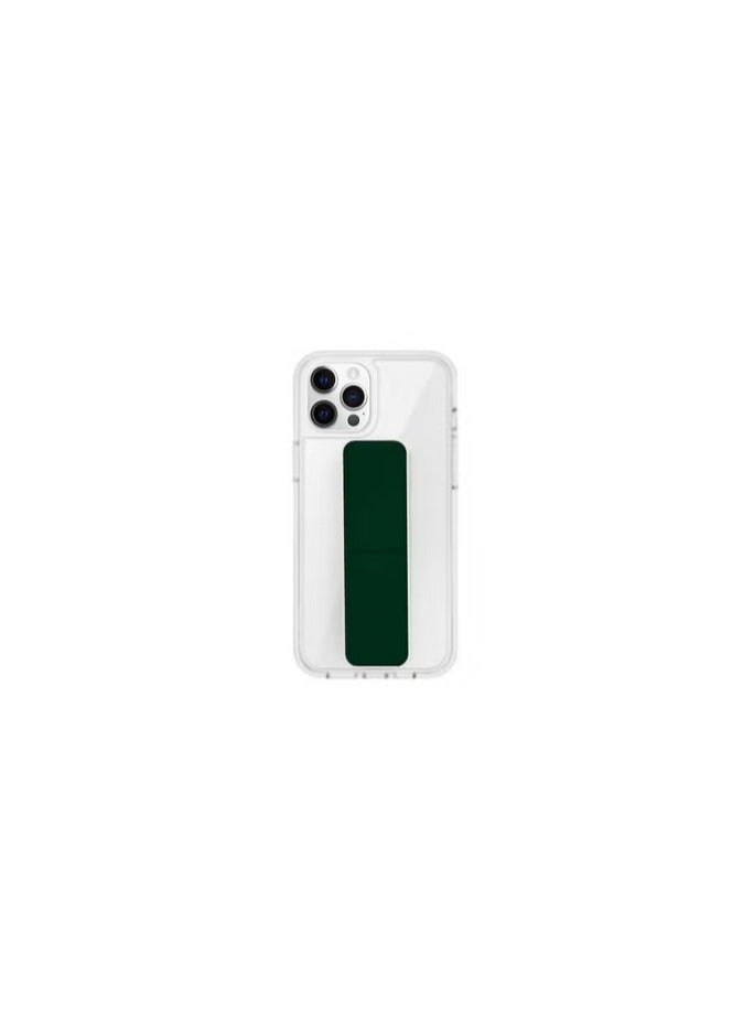 CATANES iPhone 11 Pro Clear Case with Magnetic Wrist Strap Finger Grip Kickstand Green - Image 1