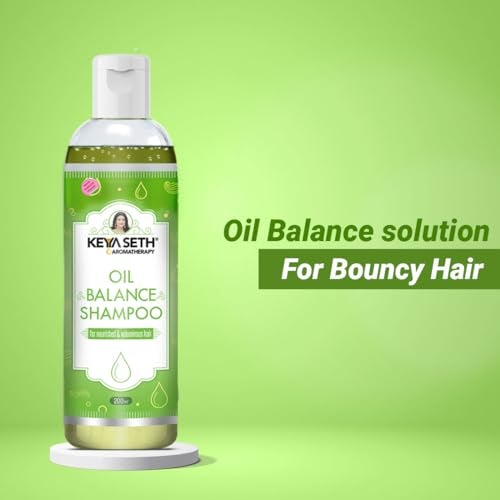 KEYA SETH AROMATHERAPY, DEVICE OF DROP Keya Seth Aromatherapy, Oil Balance Shampoo, For Oily Scalp & Anti- Dandruff, Makes Hair Bouncy & Volume Boost for Thin Hair with Pro -Vitamin B5 & Essential of Lemon & Lavender (200ML) - Image 3
