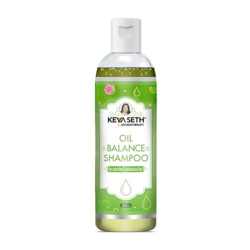 KEYA SETH AROMATHERAPY, DEVICE OF DROP Keya Seth Aromatherapy, Oil Balance Shampoo, For Oily Scalp & Anti- Dandruff, Makes Hair Bouncy & Volume Boost for Thin Hair with Pro -Vitamin B5 & Essential of Lemon & Lavender (200ML) - Image 1