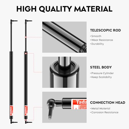 TadaMark Rear Hatch Tailgate Lift Supports Struts Shocks Gas Spring Fit for Dodge Grand Caravan 2001-2007, Caravan 01-07, Chrysler Town & Country 2001-2007, Voyager 2001-2003, 4535 2 Pcs - Image 3