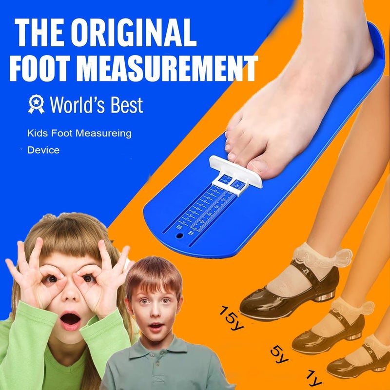 COMMON'H Shoe Sizer Foot Measurement Device Shoe Feet Measuring Ruler Sizer Buy Kids Shoes Online (Uni Blue),1 - Image 2