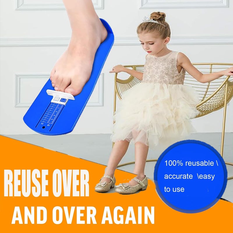COMMON'H Shoe Sizer Foot Measurement Device Shoe Feet Measuring Ruler Sizer Buy Kids Shoes Online (Uni Blue),1 - Image 4