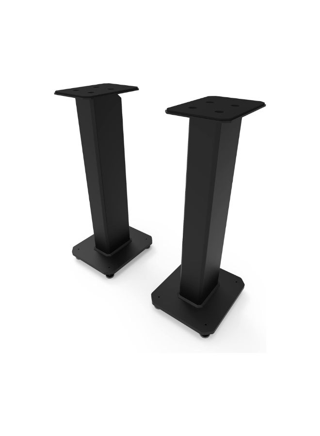 Kanto Audio SX26 26" Fillable Speaker Stands with Isolation Feet and Fillable Channel-Black, Pair - Image 1