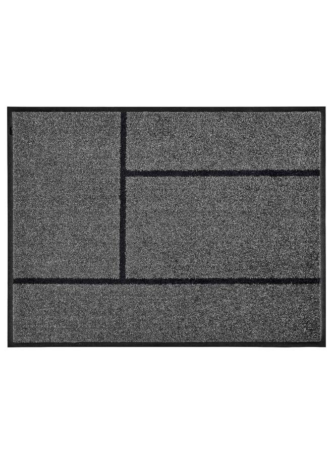 Zaboon Door mat, grey/black, 69x90 cm - Image 1