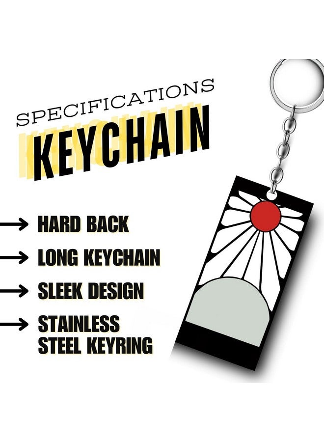 Replix حامل مفاتيح أنمي مطبوع من ريبليكس بريميوم (عبوة من 2) للدراجة، السكوتر، السيارة، حامل مفاتيح أكريليك (قاتل الشياطين)، متعدد الألوان - Image 4