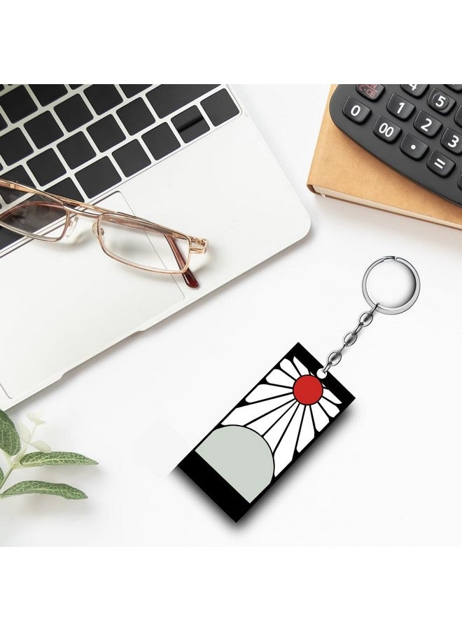 Replix حامل مفاتيح أنمي مطبوع من ريبليكس بريميوم (عبوة من 2) للدراجة، السكوتر، السيارة، حامل مفاتيح أكريليك (قاتل الشياطين)، متعدد الألوان - Image 2