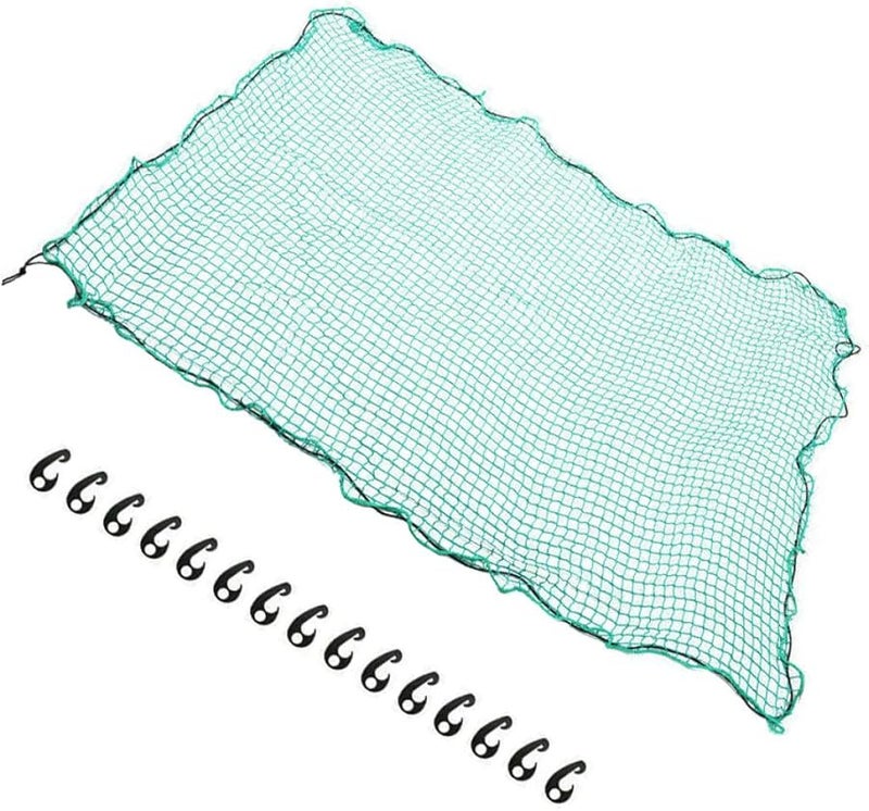 Heavy Duty Nylon Cargo Net 2.5x3.5ft with Bungee Cords and 15 Hooks for Pickup Truck Bed Trailer Securement - Image 1