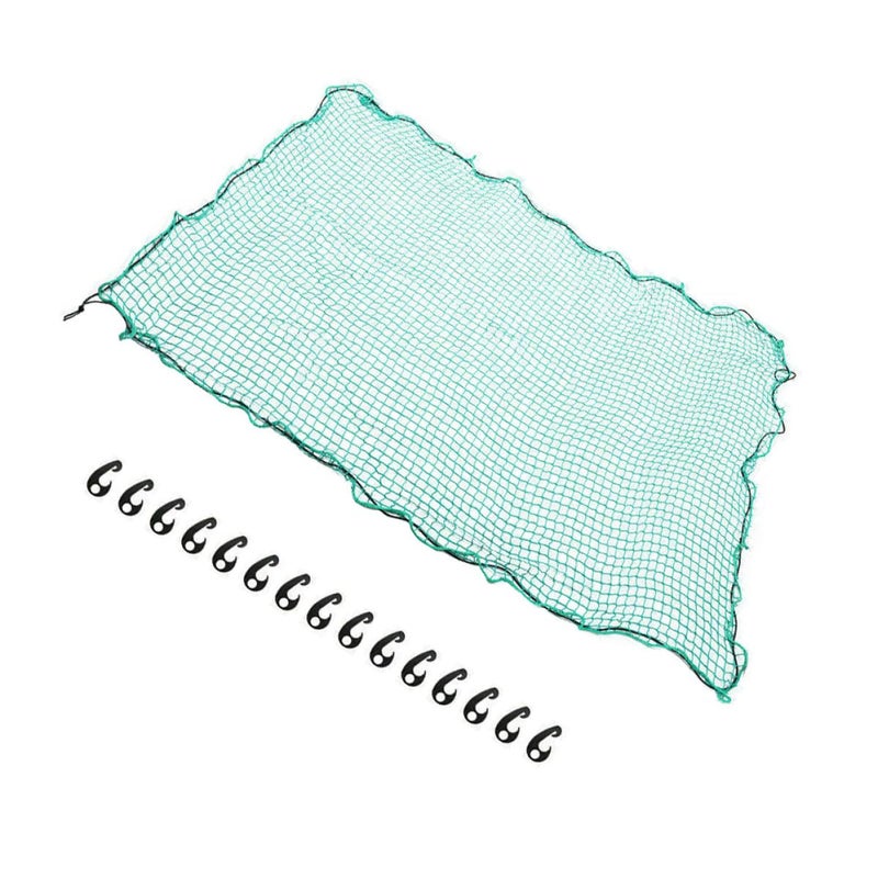Heavy Duty Nylon Cargo Net 2.5x3.5ft with Bungee Cords and 15 Hooks for Pickup Truck Bed Trailer Securement - Image 2