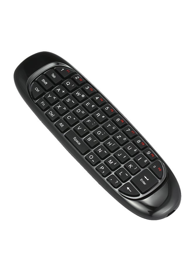 NIBEMINENT Double Sided Wireless Keyboard Remote Control For Smart TV Black