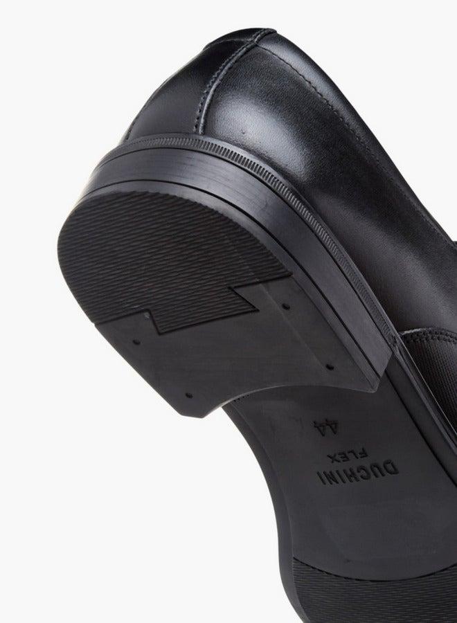 DUCHINI Men's Textured Slip-On Loafers - Image 5