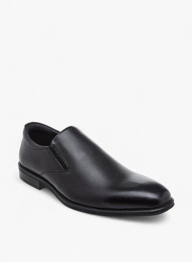 DUCHINI Men's Textured Slip-On Loafers
