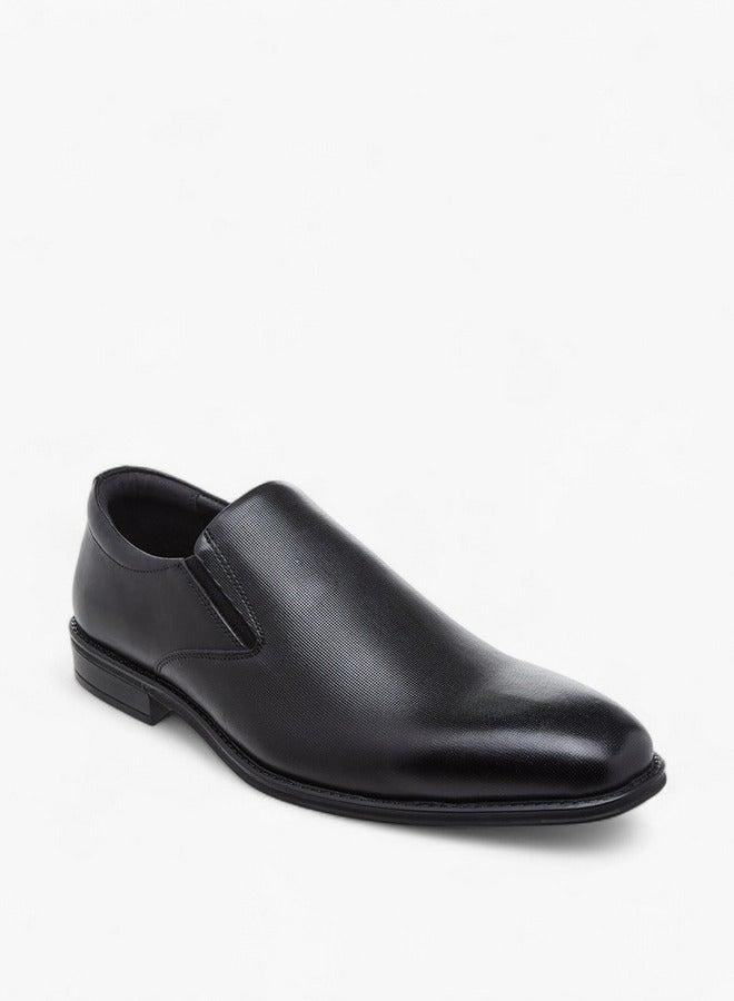 DUCHINI Men's Textured Slip-On Loafers - Image 1