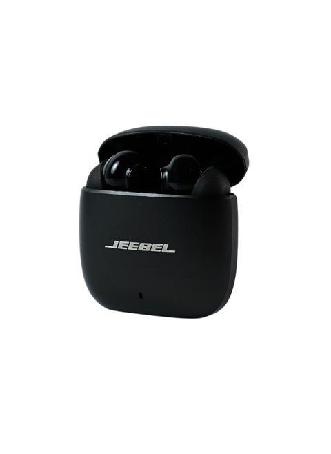 JEEBEL B355 Wireless Noise Cancelling Earphones TWS  , 20 Hours Battery Life, Black