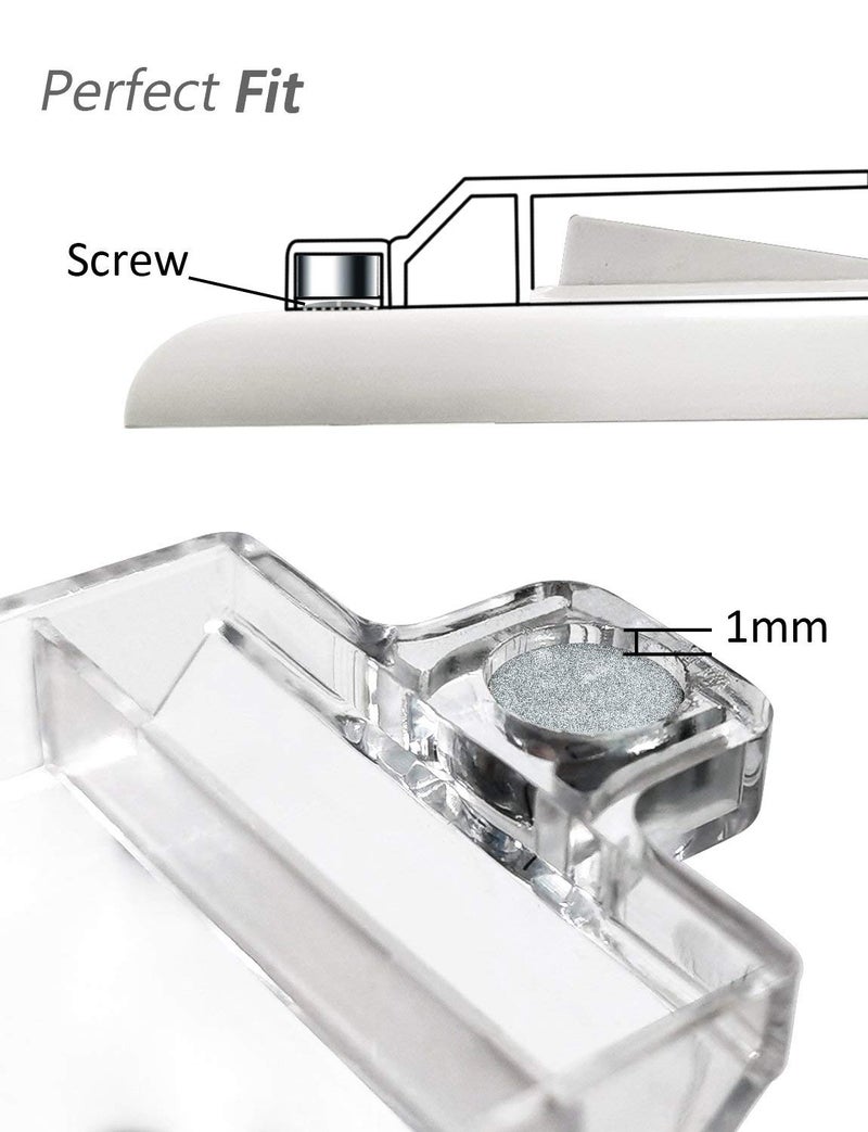 ILIVABLE Magnetic Switch Covers  Ilivable Light Switch And Outlet Cover For Flat Modern Switches  Not Child Proof (Clear  8 Pack) - Image 3