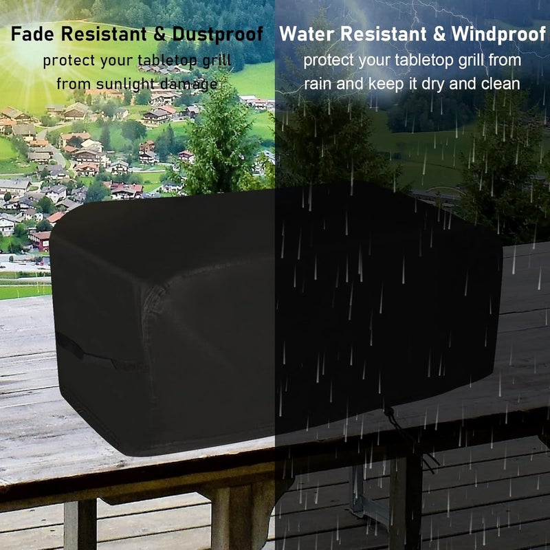 Guisong Grill Cover Fits Masterbuilt MB20030819, Outdoor, Black, 29 x 18.5 x 11.8 Inch - Image 5