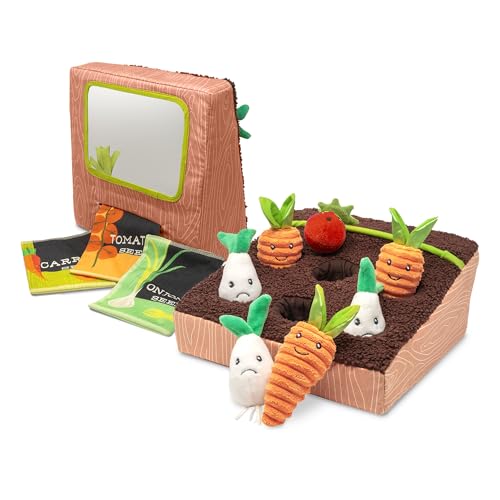Boppy Learn and Grow Garden Toddler Baby Toy Plush MontessoriInspired Garden Pretend Play Toys with Crinkly Seed Packs Mirror 018 Months - Image 1
