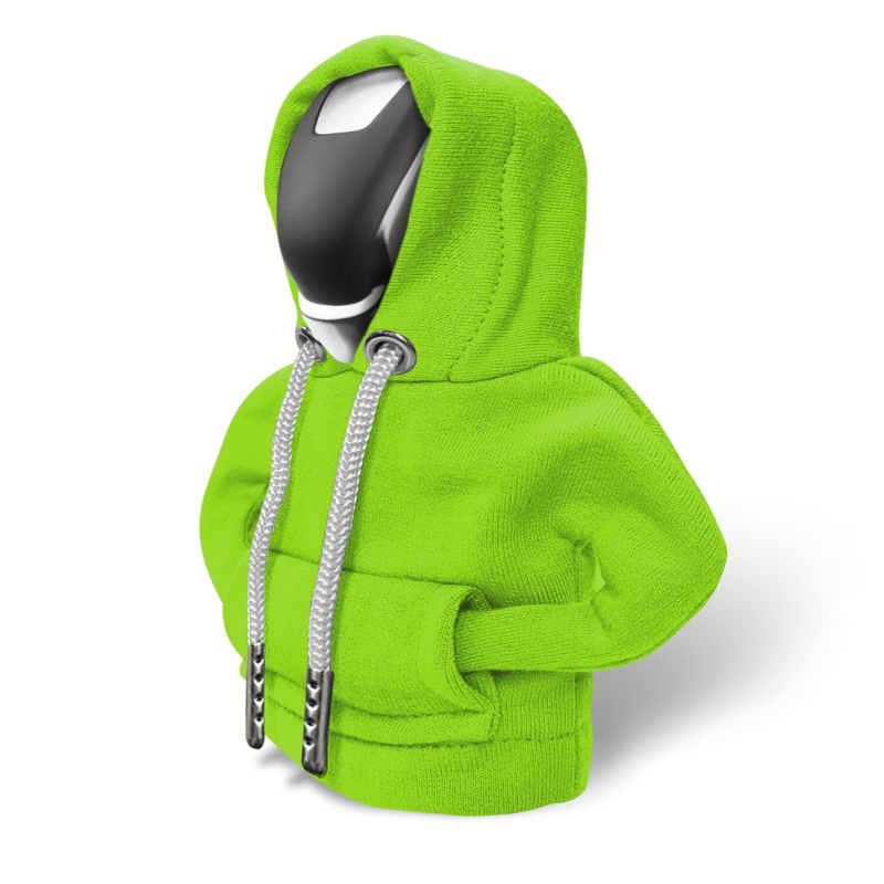 Gearshift Hoodie Cover: Green Soft Cotton Material - Universal Fit & Scratch Protection, Warm Grip for Car Interior Decoration - Image 1