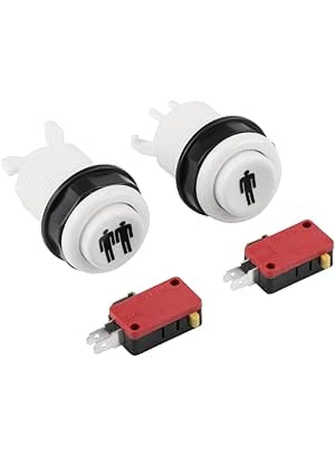 طقم DIY زر بدء طويل 1P 2P أزرار لعبة لاعب ملحقات عصا التحكم الكلاسيكية أجزاء - Image 1
