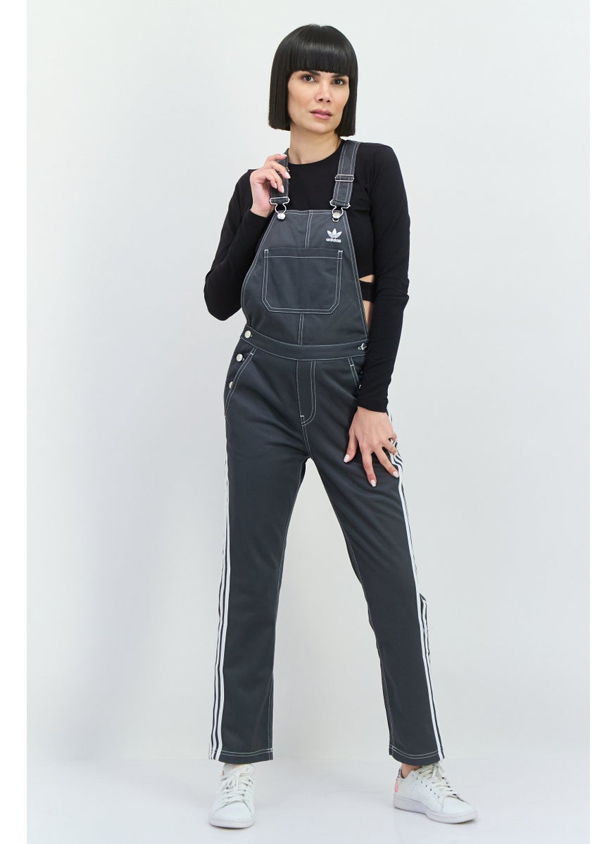 adidas Originals Women Sportswear Fit Outdoor Jumpsuits, Dark Grey  - Image 1