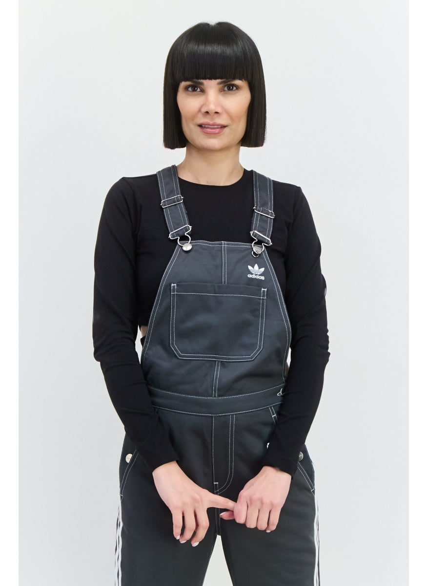 adidas Originals Women Sportswear Fit Outdoor Jumpsuits, Dark Grey  - Image 2
