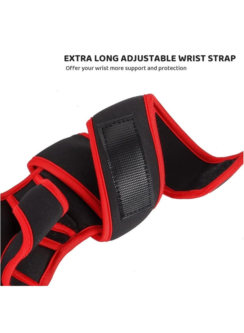 إيجيل قفازات لياقة بدنية رياضية من الجلد، معدات تدريب رياضية لرفع الأثقال وركوب الدراجات مع تخفيف ضغط راحة اليد (مقاس متوسط) - Image 2