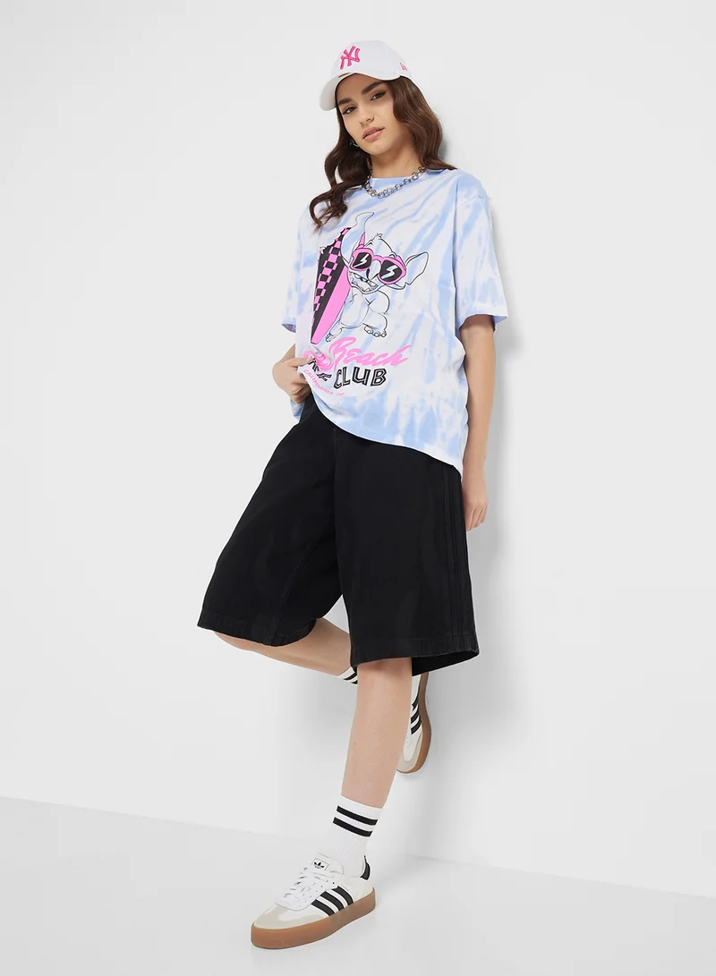 Disney Stitch Oversize Tie Dye T-Shirt