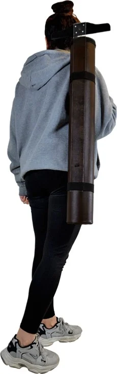 Yuga Faux Leather Project Tube 10 5 cm Dark Brown