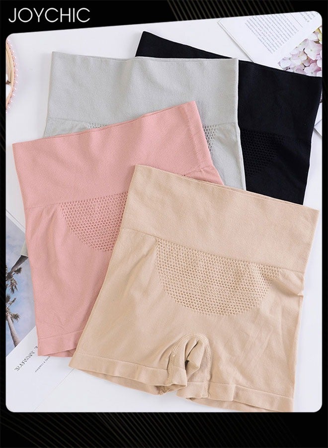 Joychic 4 قطع الصيف سلس عالية الخصر العسل سراويل بوكسر الجلد ودية وتنفس الجسم تشكيل الخصر السراويل للنساء حجم واحد - Image 1
