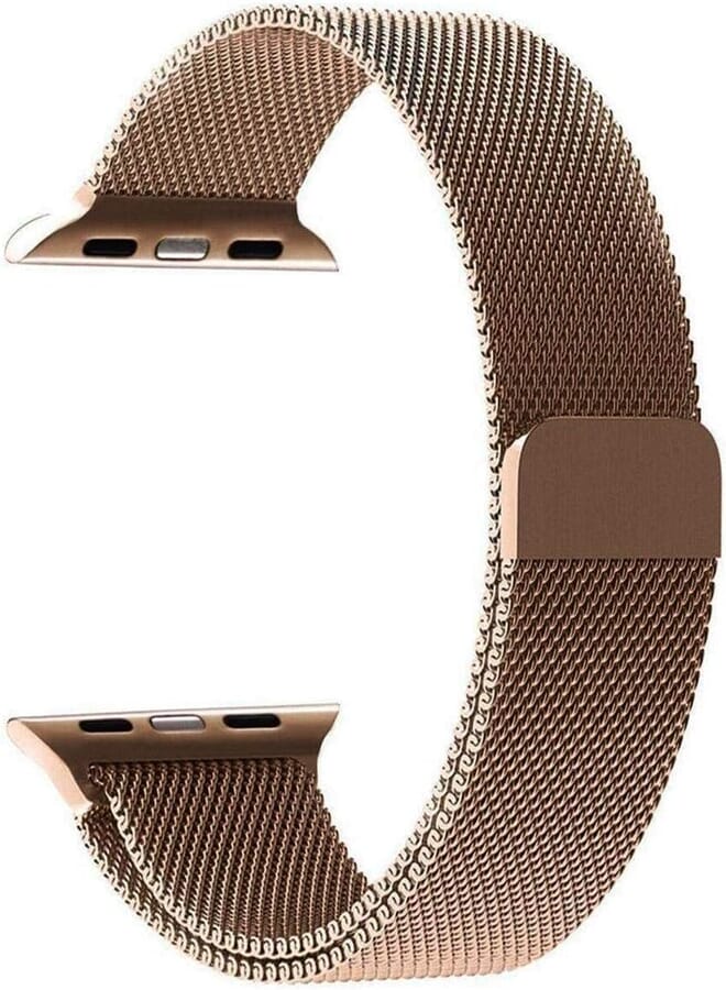 Milanese Loop Stainless Steel with Magnetic Clasp Bands for Apple Watch 38mm/40mm - Gold