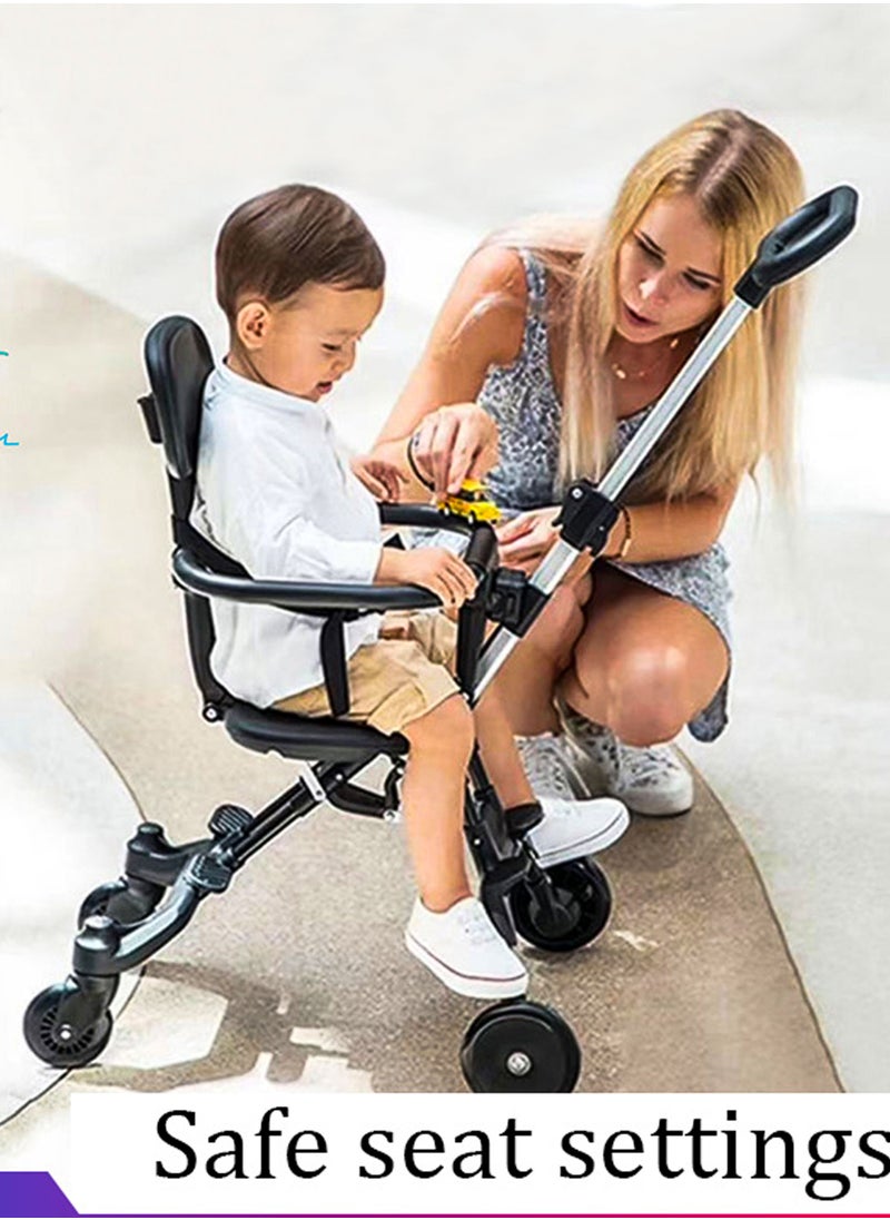 DBLEW - Lightweight Compact Baby Airport Travel Stroller with Adjustable Handles and Backrest One Hand Foldable Easy Overhead Airplane Or Car Trunk Storage Shopping Walking Pocket Stroller Cart For Toddler - Image 1