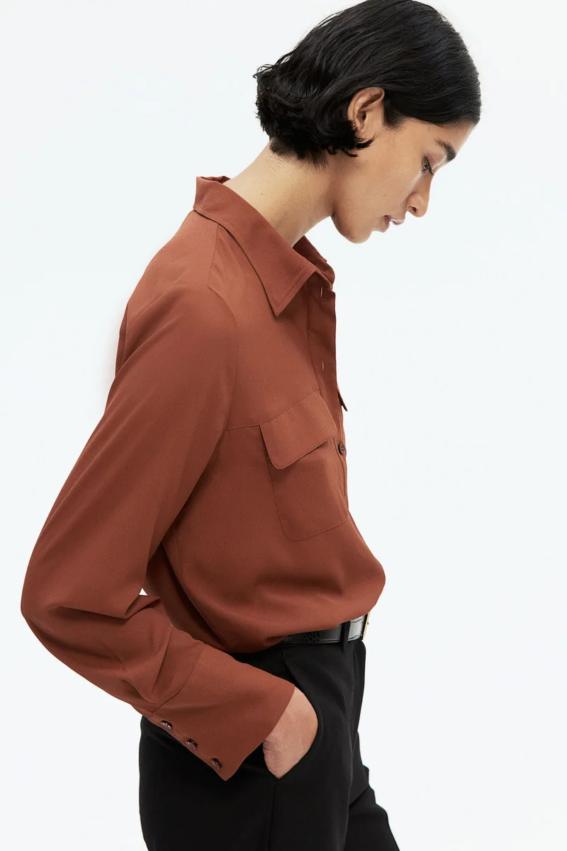 H&M Crêpe Shirt