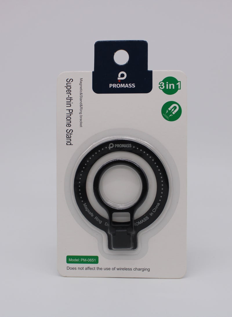 بروماس حامل هاتف 3 في 1 فائق النحافة لا يؤثر على الشحن اللاسلكي - Image 2