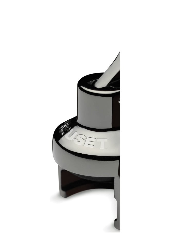 Le Creuset - Le Creuset Metal Crown Sparkling Wine Stopper Model Sw 101 Ideal For Champagne Black Nickel With Lc Logo 59989016000625 - Image 1