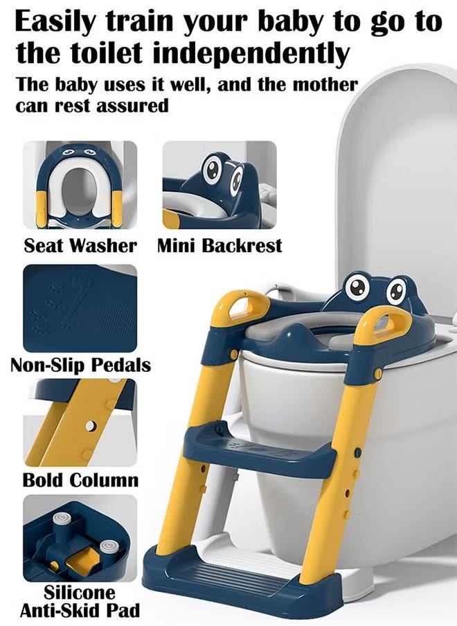 Haidue Adjustable Ladder Children's Potty Toilet Training Folding Seat  - Image 2