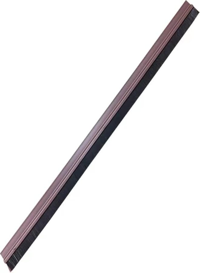 Door bottom brush seal white & black