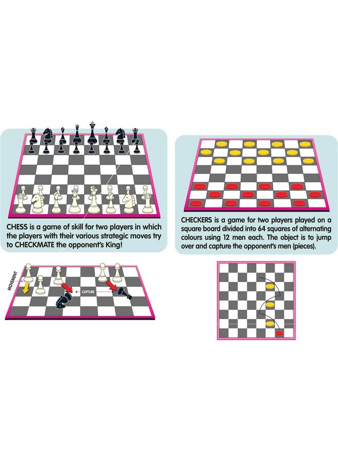 Creative's Chess and Checkers | Board Games | Challenging & Classic Games | Strategy Board Game for Kids | Game for Both Parents and Children | Family Board Games | Ages 7 & Up - Image 2