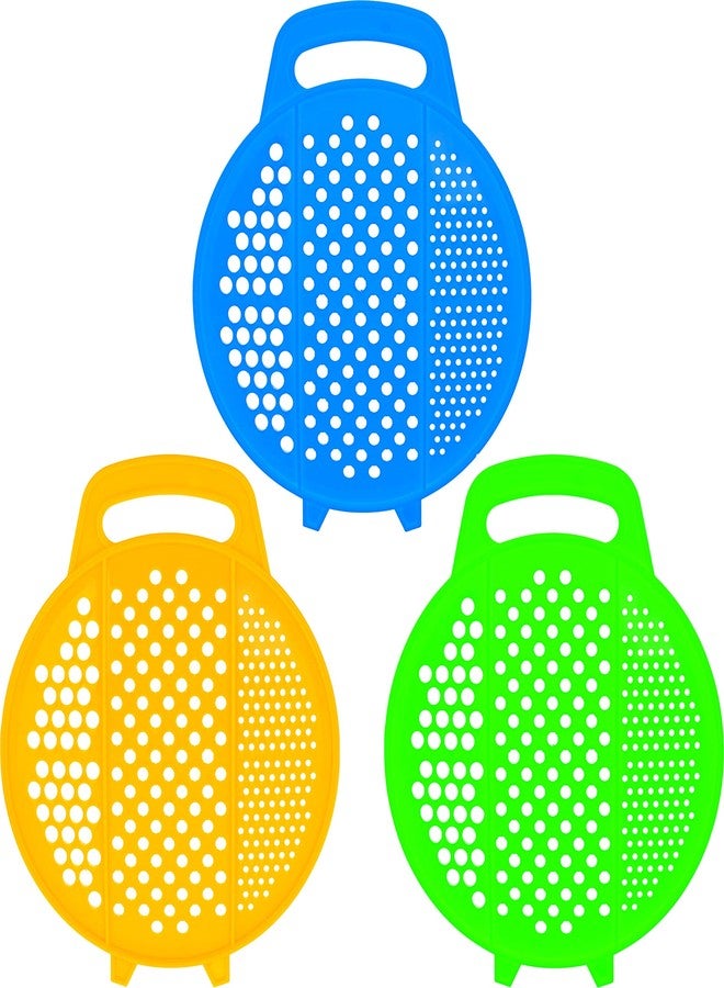 أوف إكس دي دي مبشرة بلاستيكية مسطحة صغيرة الحجم - عبوة من 3 قطع - مبشرات جبن مريحة - مبشرة يدوية خشنة - مبشرة بارميزان يدوية للمطبخ - Image 1