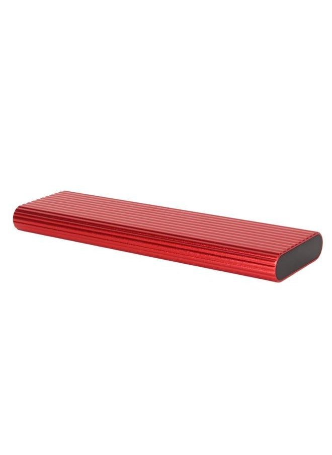 Thoraya M.2 NGFF Portable SSD Portable Metal Mobile Hard Drive USB3.1 Type-C High Speed Mobile Hard Drive Red 2TB  - Image 4