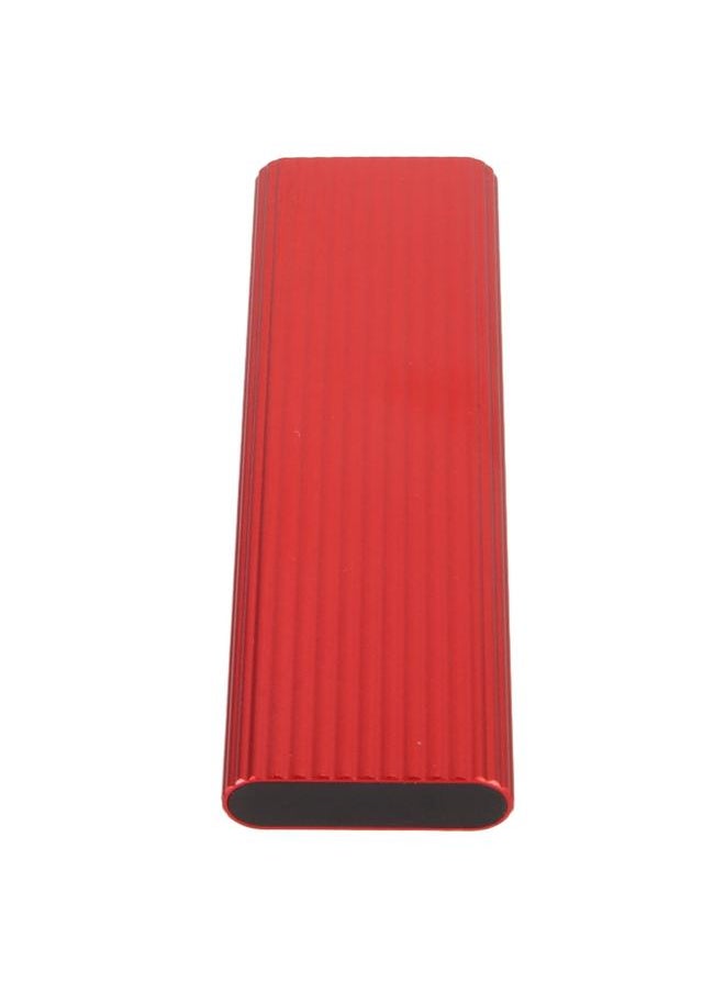 Thoraya M.2 NGFF Portable SSD Portable Metal Mobile Hard Drive USB3.1 Type-C High Speed Mobile Hard Drive Red 2TB  - Image 3