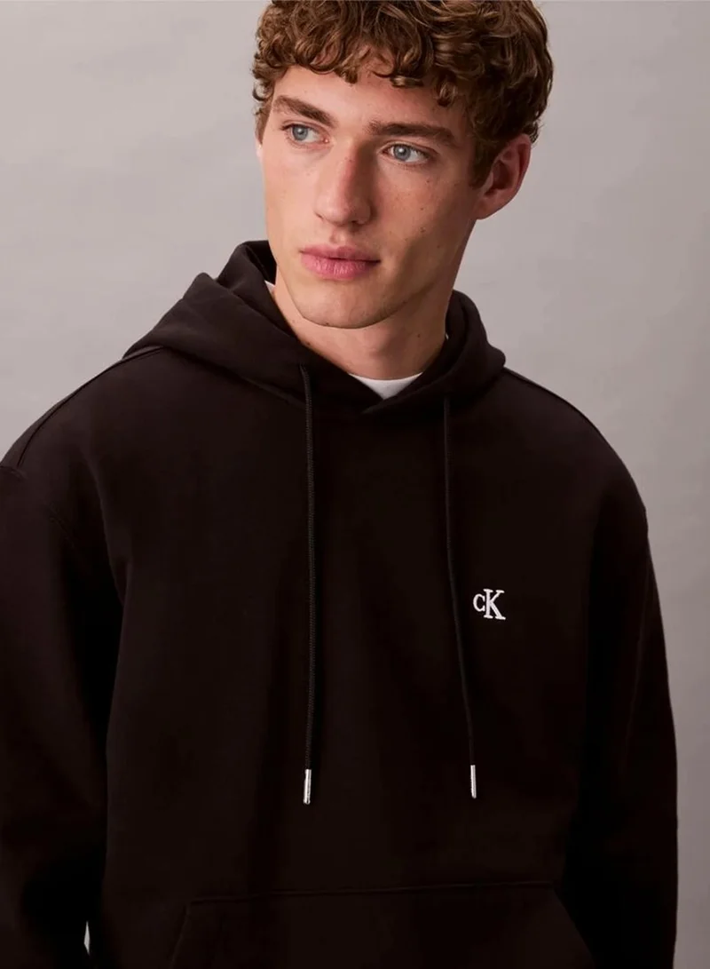 Calvin Klein Cotton Terry Monogram Hoodie