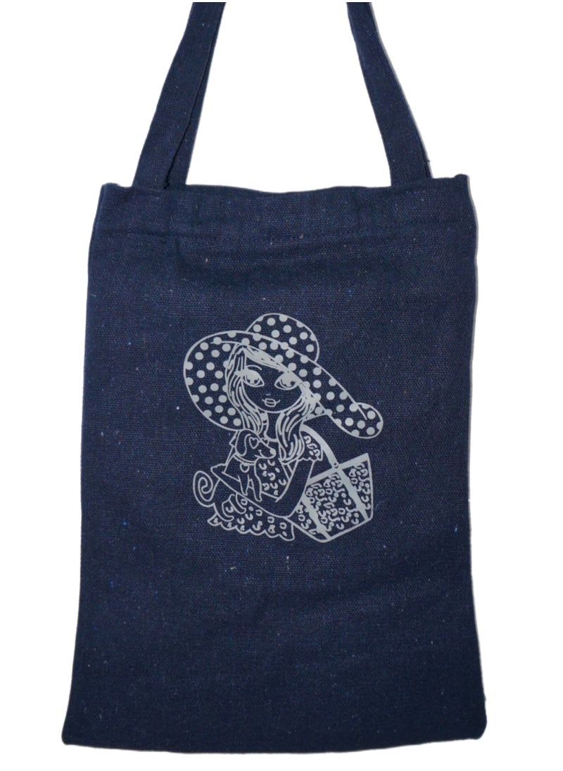 GoodBuy - shopping women canvas zipper tote bag - Image 1
