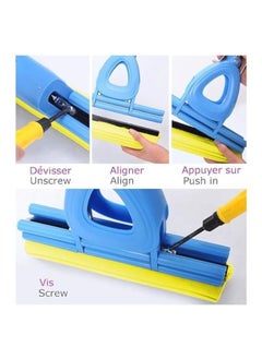 Generic The telescopic mop head is a double cylinder of cleaning sponge, foam mop replacement with high water absorption, yellow amulet mop replacement  - Image 4