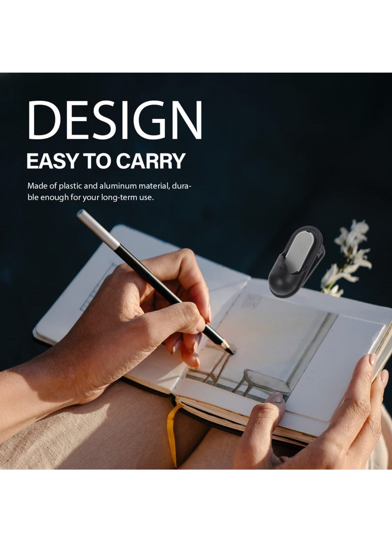 Excefore - Charcoal Pencil Sharpener 2Pcs Sketch Pencil Sharpener Drawing Pencil Sharpener Clamp Pencil Grinder for Sharpening Black Lead Pointer Clip Holder - Image 1