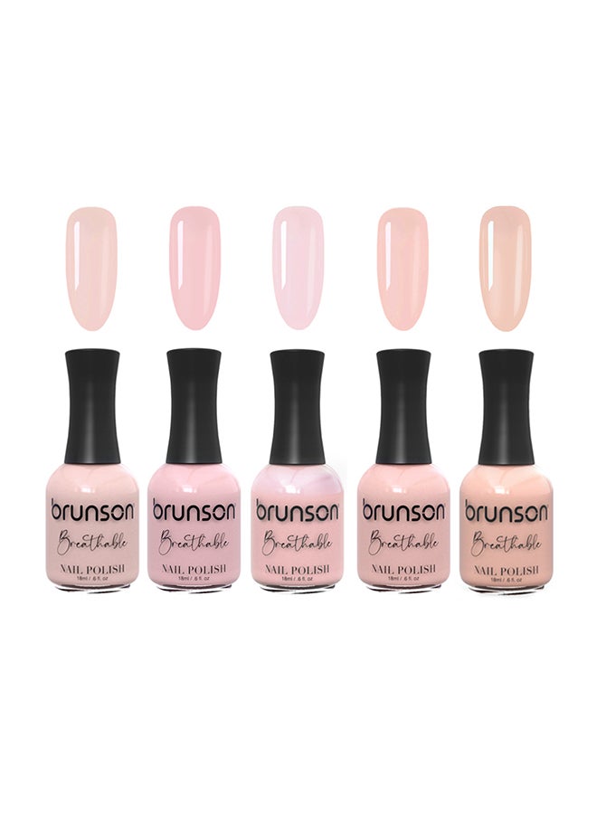 brunson Breathable Nail Polish Halal nail polish Wudu friendly Quick-Dry Vegan long lasting but easy peel off   18ml BNLS