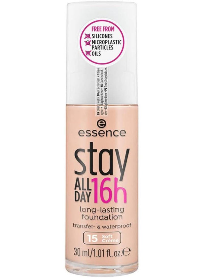Essence Stay All Day Foundation Cream 15 Soft Crème - Image 1