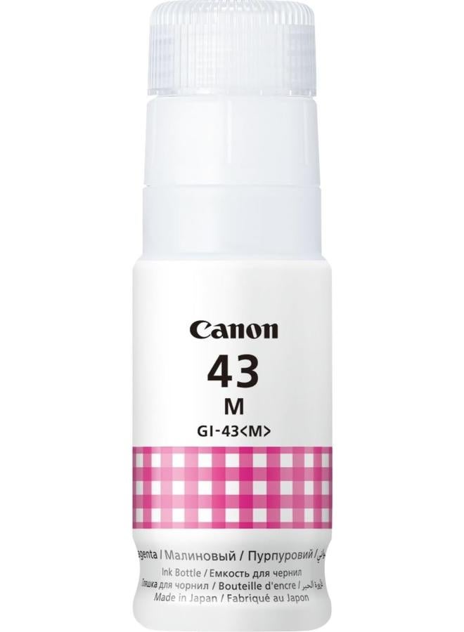 Canon GI-43 Printer Ink Bottle Magneta - Image 1