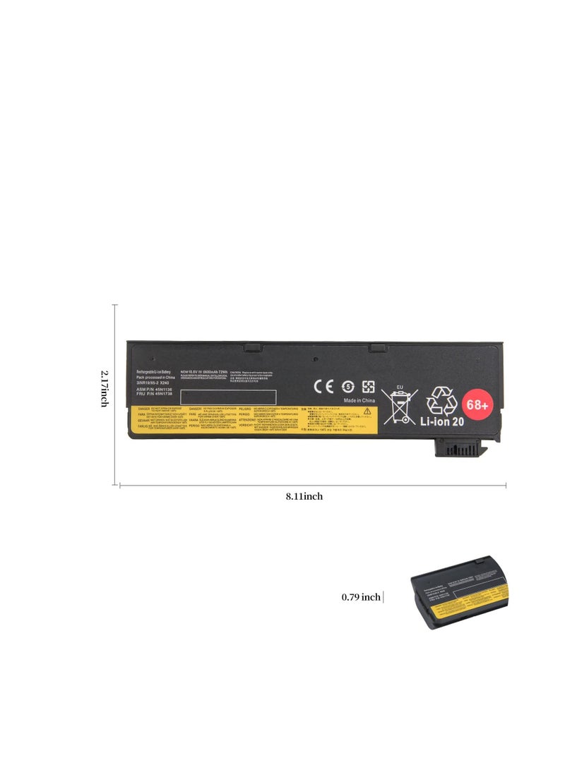 Terabyte بطارية لابتوب 68+ 0C52862 لجهاز لينوفو ثينك باد T440 T440S T450 T450S W530 L430 L530 W550 W550s X240 X250 X260 45N1000 45N1001 45 n1003 45N1004 45N1010 45N1013 0A3630 72Wh - Image 3