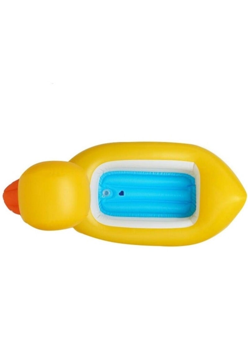 INTEX - Portable Inflatable Lightweight Compact Duck Shape Swimming Pool - Baby Inflatable Swimming Pool/Indoor or Outdoor Portable Inflatable Float for Kids 90x50x25cm - Image 1